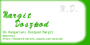 margit doszpod business card
